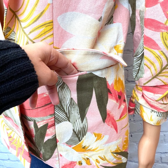 NWT Rd+koko tropical print blazer size S - Picture 4 of 7